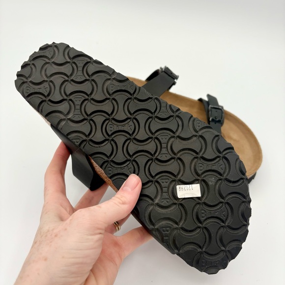 NEW Birkenstock Birki’s 230 Fussbelt Leather Black Straps Casual Basic Germany - Picture 6 of 8